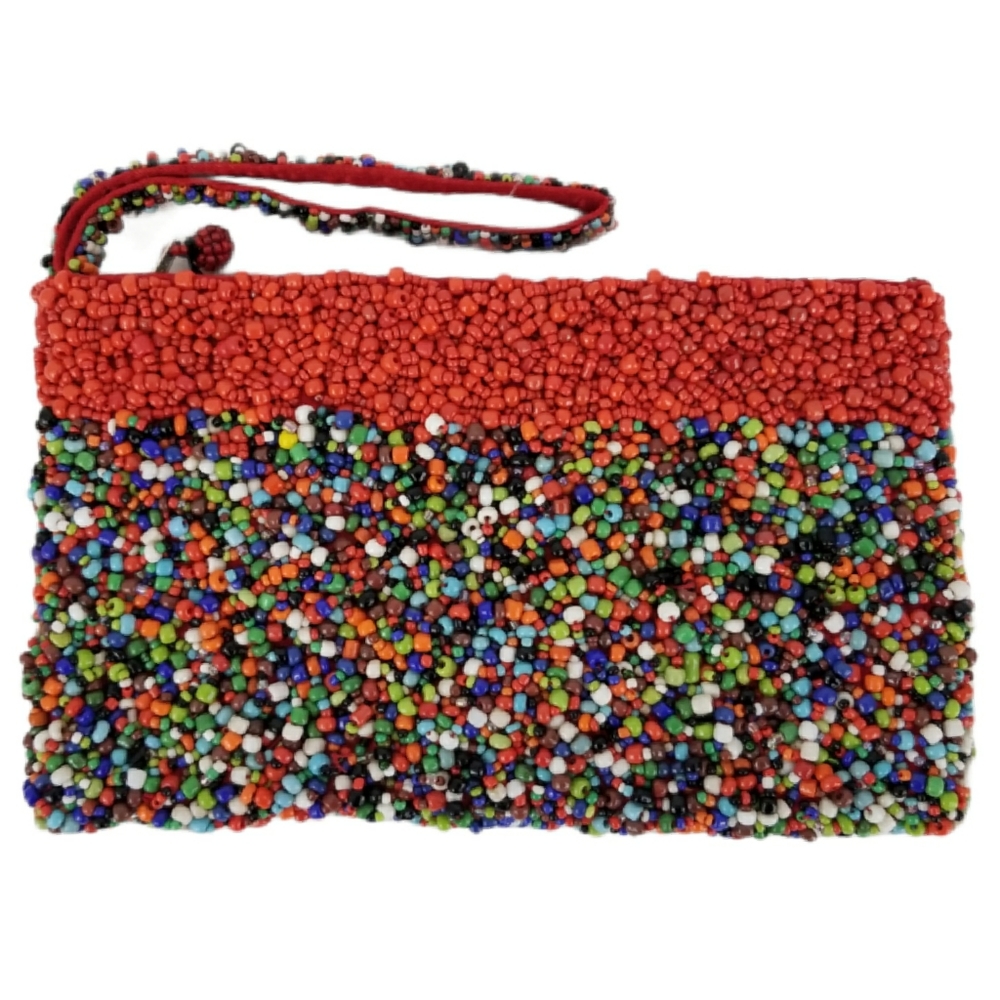 About Color Beaded Wristlet NWT Made In Indonesia